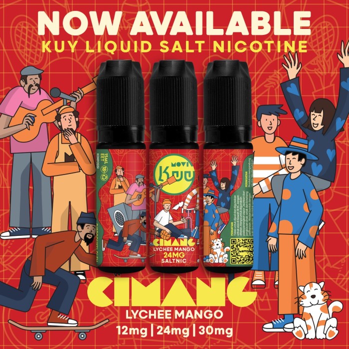 LIQUID SALT NIC KUY CIMANG - LYCHEE MANGO 15ML BY MOVI