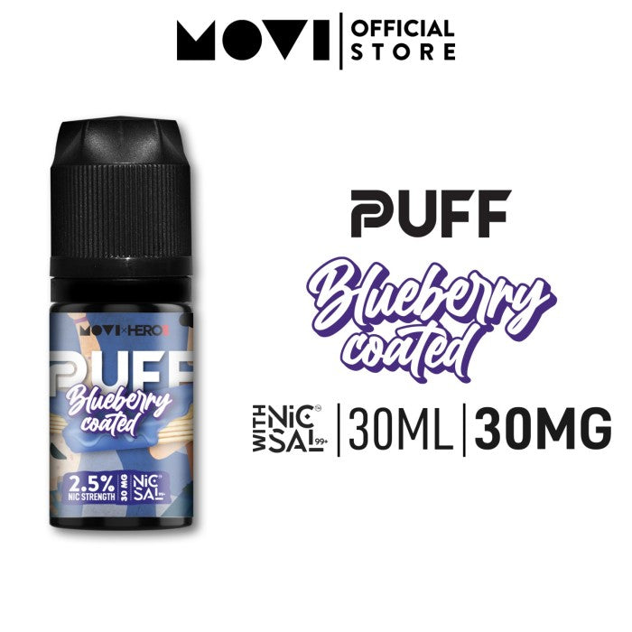 LIQUID MOVI x HERO57 SALT99+ PUFF WAFFER BLUEBERRY COATED 30MG 30ML