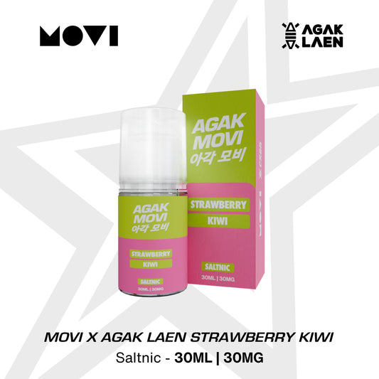 LIQUID MOVI X AGAK LAEN - STRAWBERRY KIWI SALTNIC 30MG 30ML