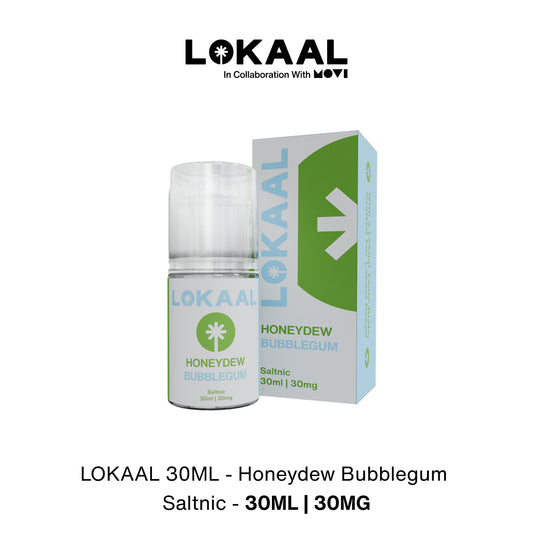 LIQUID LOKAAL SALTNIC HONEYDEW BUBBLEGUM 30MG 30ML