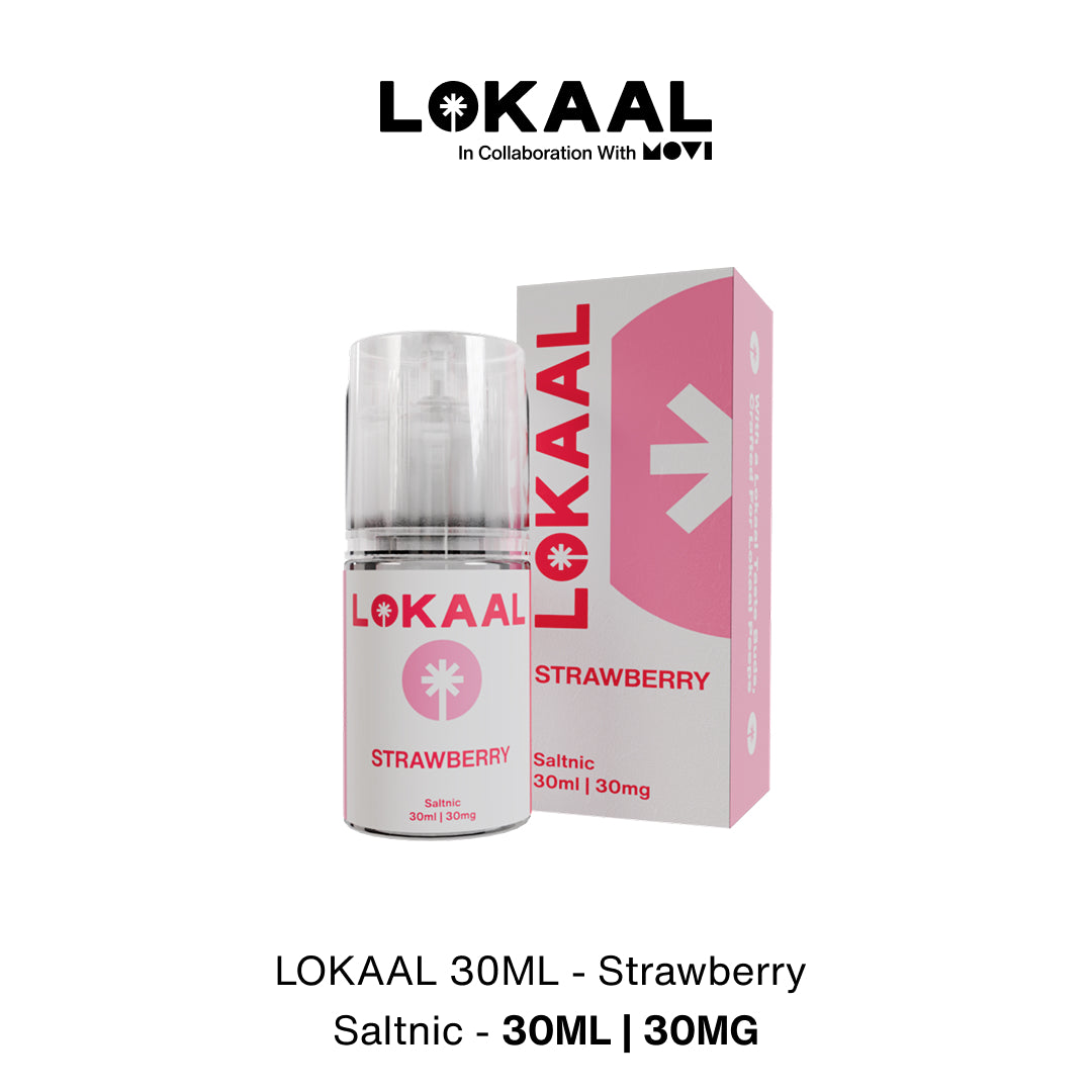 (PRE ORDER) LIQUID LOKAAL SALTNIC STRAWBERRY 30MG 30ML