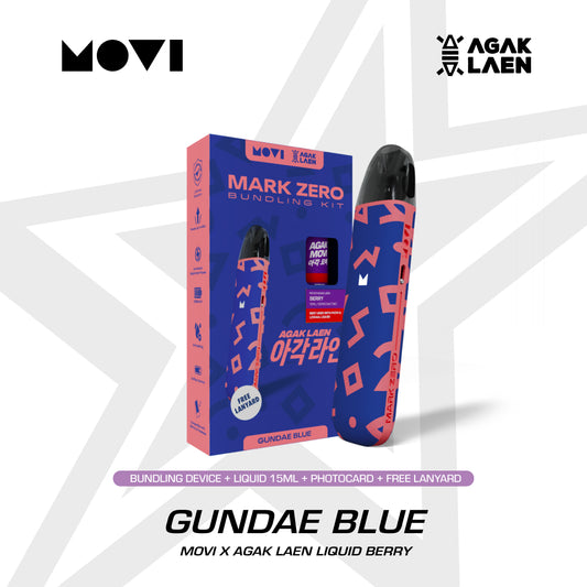 POD MARK ZERO KIT X AGAK LAEN GUNDAE BLUE + LIQUID MOVI AGAK BERRY 30MG 15ML