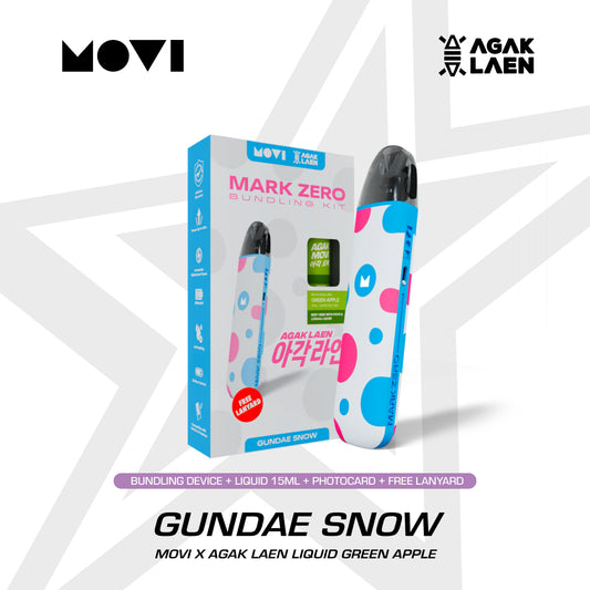 POD MARK ZERO KIT X AGAK LAEN GUNDAE SNOW + LIQUID MOVI AGAK GREEN APPLE 30MG 15ML