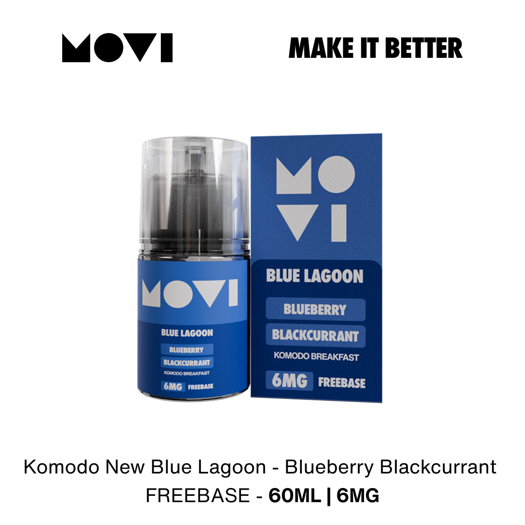 (PRE ORDER) Liquid Movi Freebase 60ml Komodo Series Blueberry Blackcurrant by Movi