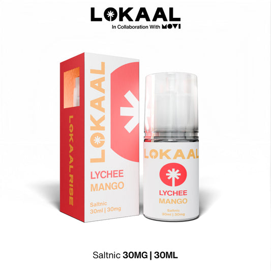 LIQUID LOKAAL SALTNIC LYCHEE MANGO 30MG 30ML