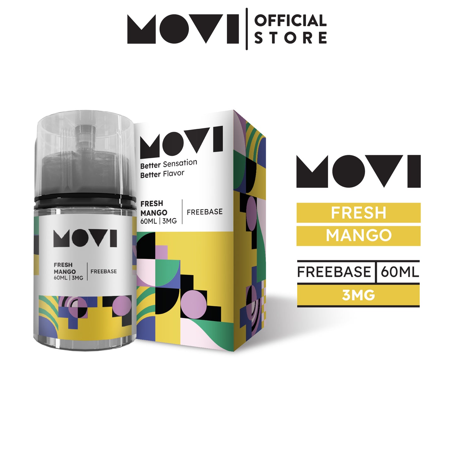 Liquid Movi Freebase 60ml Fresh Mango by Movi