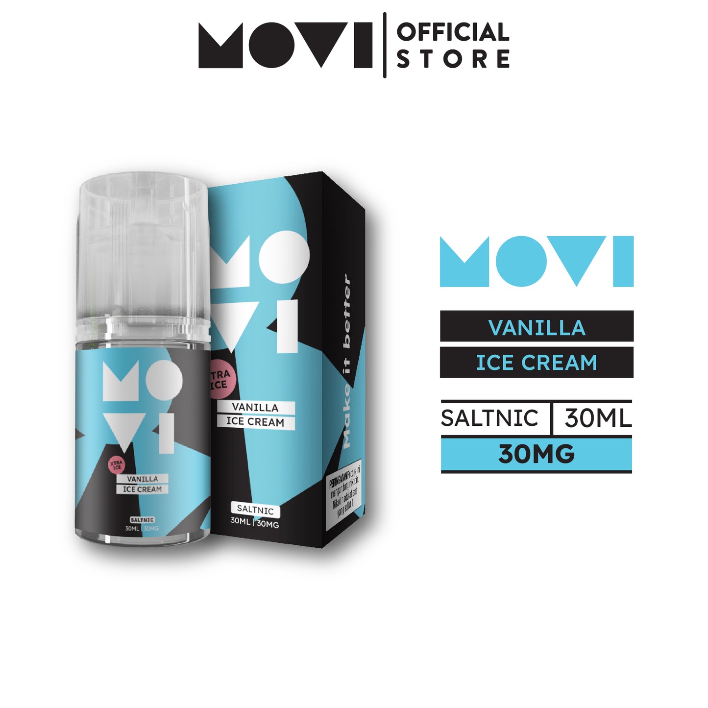 Liquid Movi Vanilla Ice Cream 30mg 30ml Saltnic by Movi
