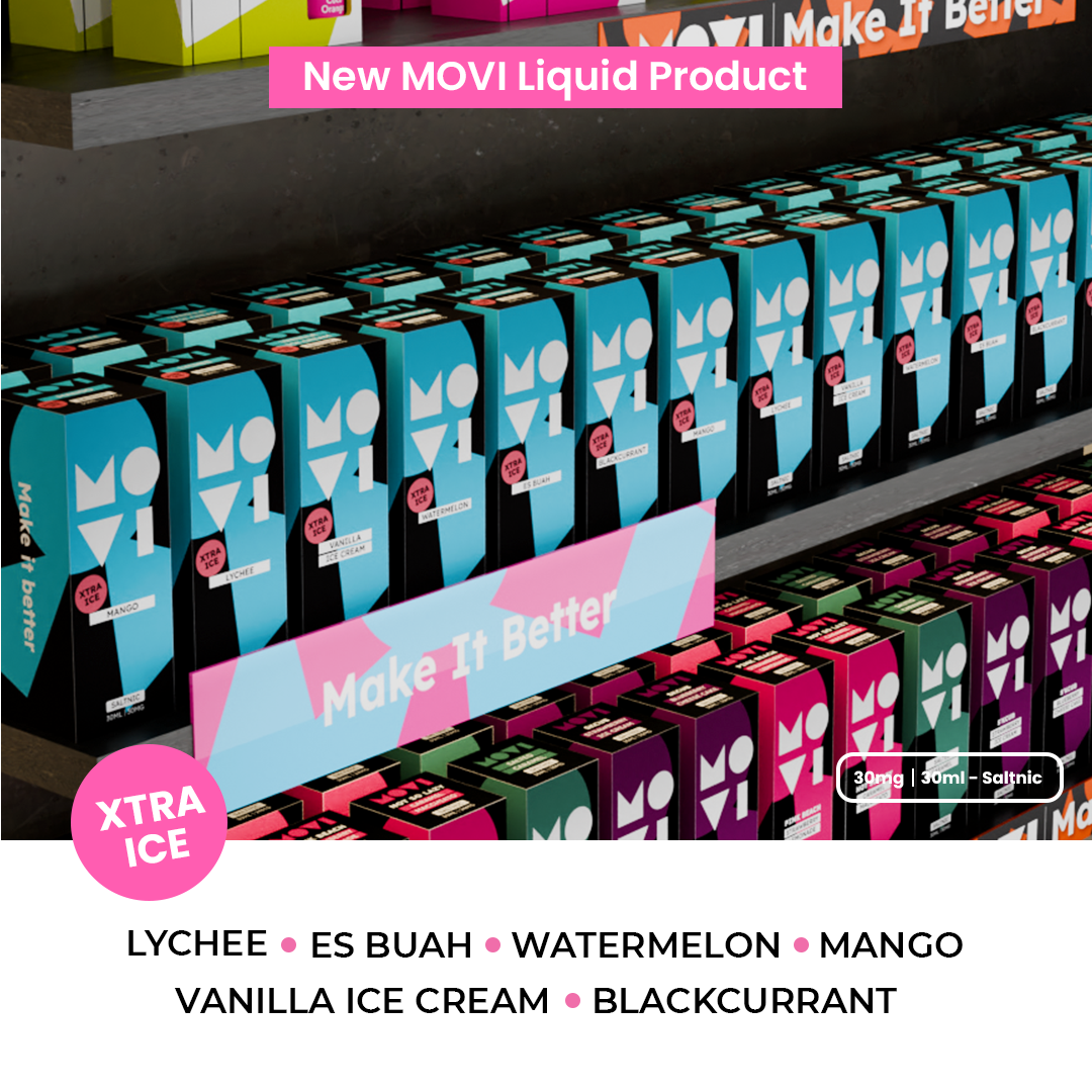 (NEW) Liquid Movi Vanilla Ice Cream 30mg 30ml Saltnic by Movi