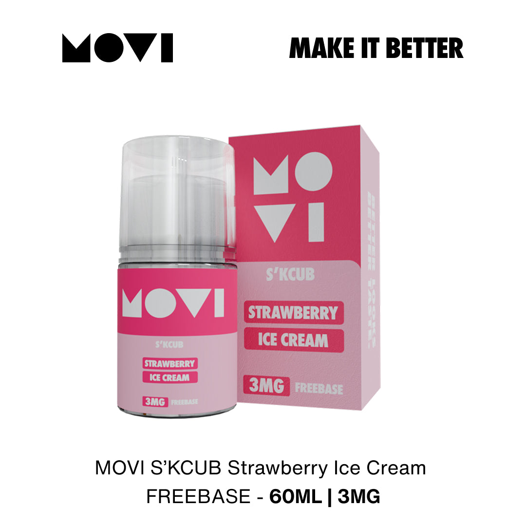 Liquid Movi Freebase 60ml Skcub Series Strawberry Ice Cream by Movi