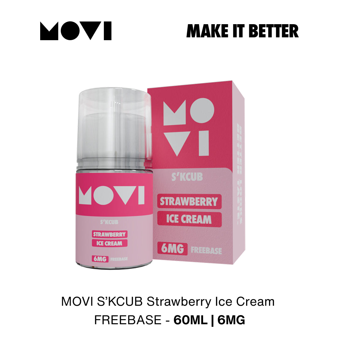 Liquid Movi Freebase 60ml Skcub Series Strawberry Ice Cream by Movi