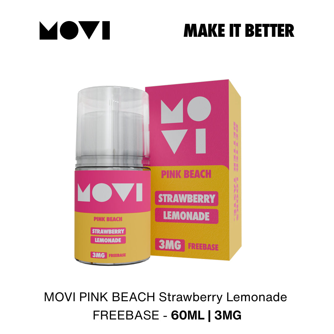 LIQUID FREEBASE 99+ KOMODO BREAKFAST PINK BEACH STRAWBERRY LEMONADE