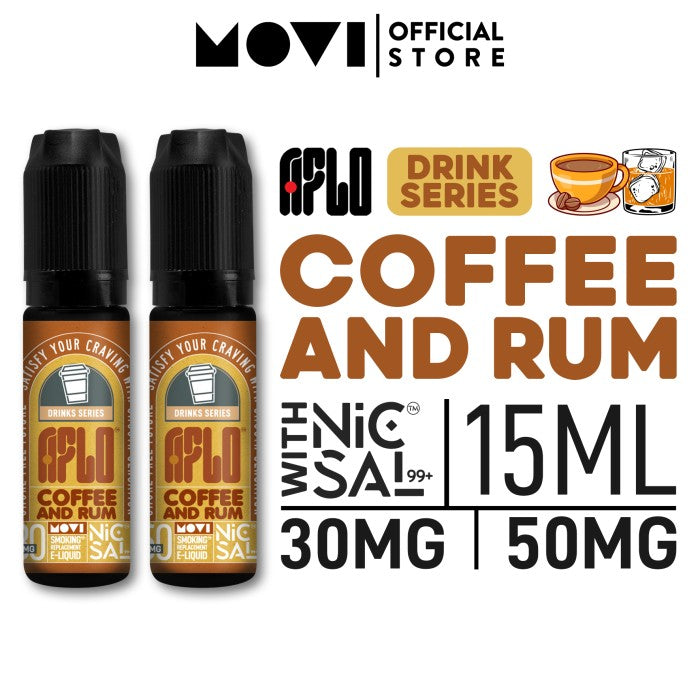 LIQUID AFLO NICSAL99+ COFFEE AND RUM 15ML BY MOVI