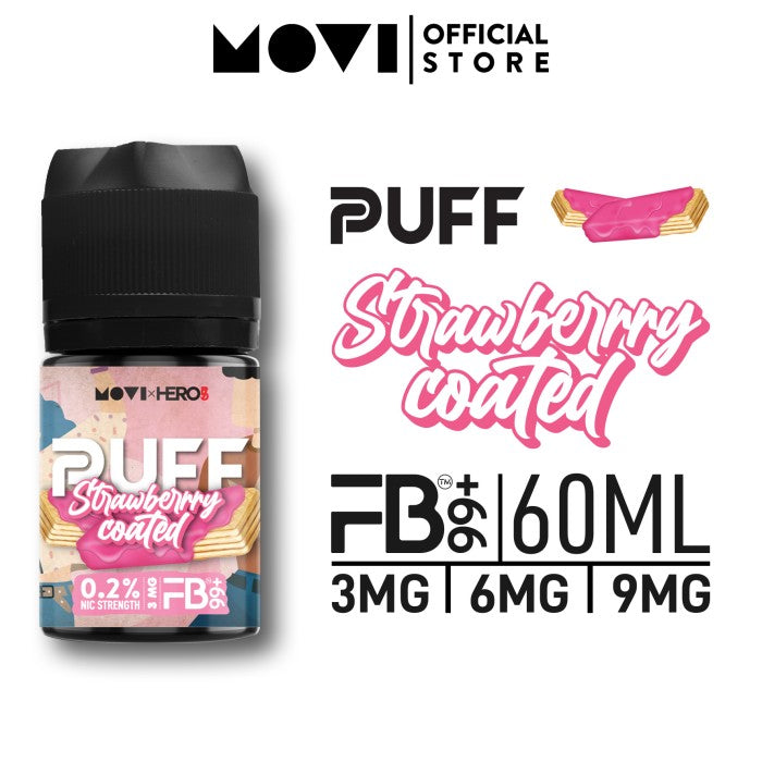 LIQUID MOVI x HERO57 FB99+ PUFF WAFER STRAWBERRY COATED 60ML