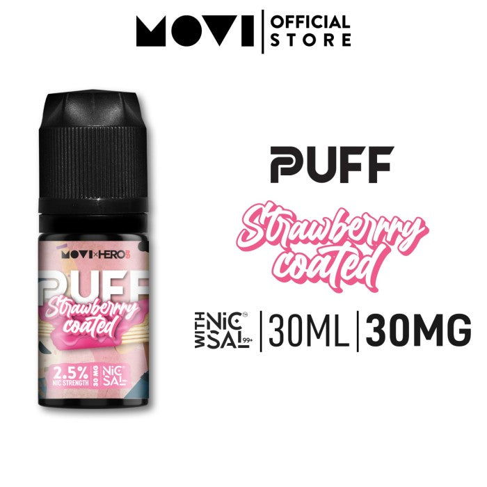 LIQUID MOVI x HERO57 SALT99+ PUFF WAFFER STRAWBERRY COATED 30MG 30ML