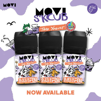 LIQUID MOVI X Ej33VAPE  FB99+ SKCUB TARO YOGURT 60ML - Second Image