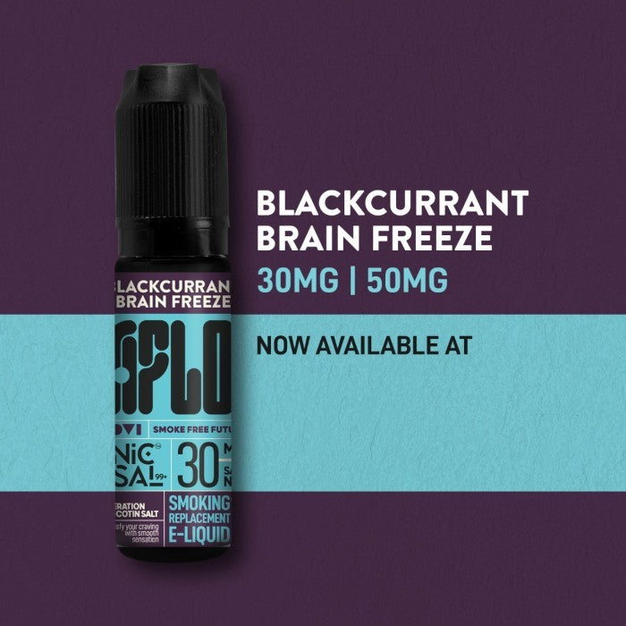 LIQUID AFLO BLACKCURRANT BRAIN FREEZE SALTNIC BY MOVI