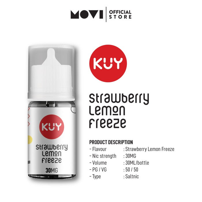 LIQUID KUY SALT STRAWBERRY LEMON FREEZE 30MG 30ML BY MOVI