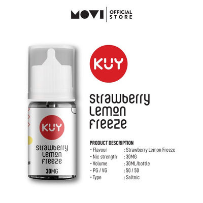 LIQUID KUY SALT STRAWBERRY LEMON FREEZE 30MG 30ML BY MOVI