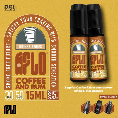 LIQUID AFLO NICSAL99+ COFFEE AND RUM 15ML BY MOVI