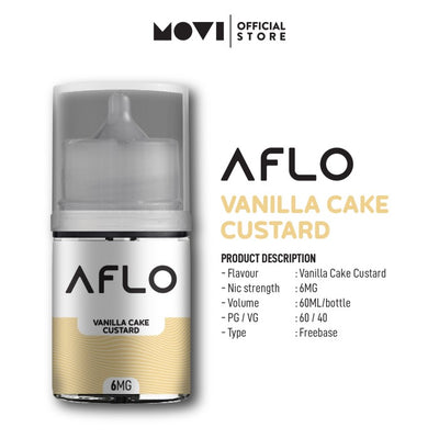 LIQUID AFLO FB99+ VANILLA CAKE CUSTARD 60ML BY MOVI - Second Image