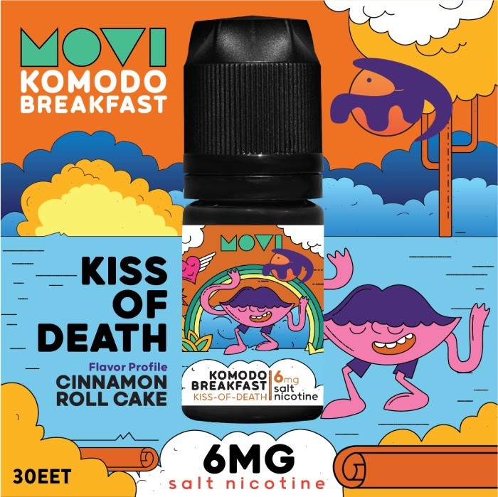 MOVI NICSAL99+ KOMODO BREAKFAST KISS OF DEATH CINNAMON ROLLCAKE SALTNIC