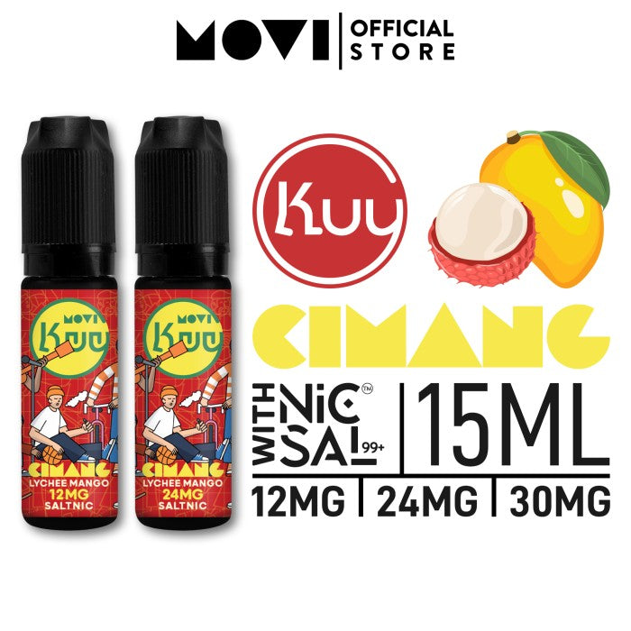 LIQUID SALT NIC KUY CIMANG - LYCHEE MANGO 15ML BY MOVI