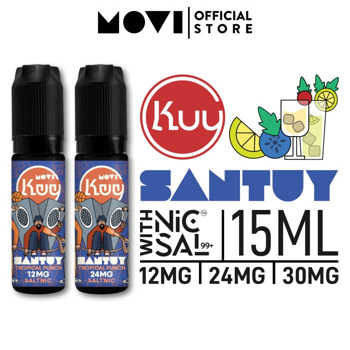 LIQUID SALT NIC KUY SANTUY - TROPICAL PUNCH 15ML BY MOVI