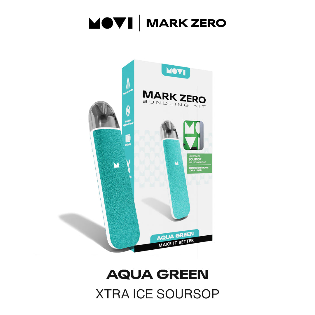 POD MOVI MARK ZERO AQUA GREEN BUNDLING LIQUID