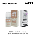 BUNDLING LIQUID MOVI SALTNIC VANILLA ICE CREAM 30ML + CARTRIDGE MARK ZERO 0,8 1 PACK