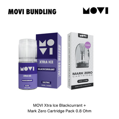 BUNDLING LIQUID MOVI SALTNIC BLACKCURRANT 30ML + CT MARK ZERO 0,8 1 PACK