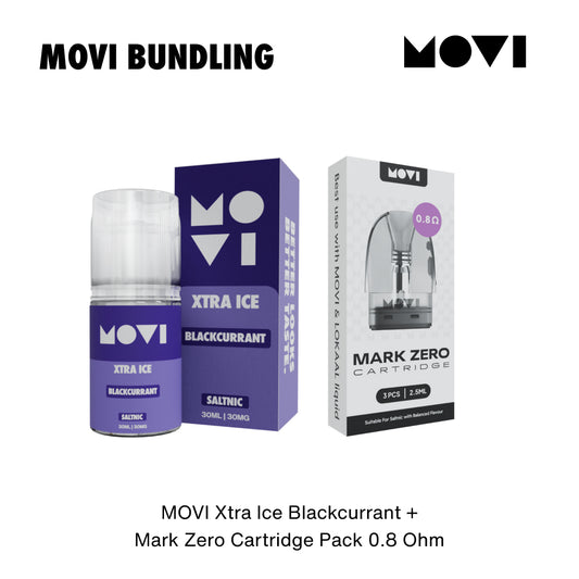BUNDLING LIQUID MOVI SALTNIC BLACKCURRANT 30ML + CT MARK ZERO 0,8 1 PACK