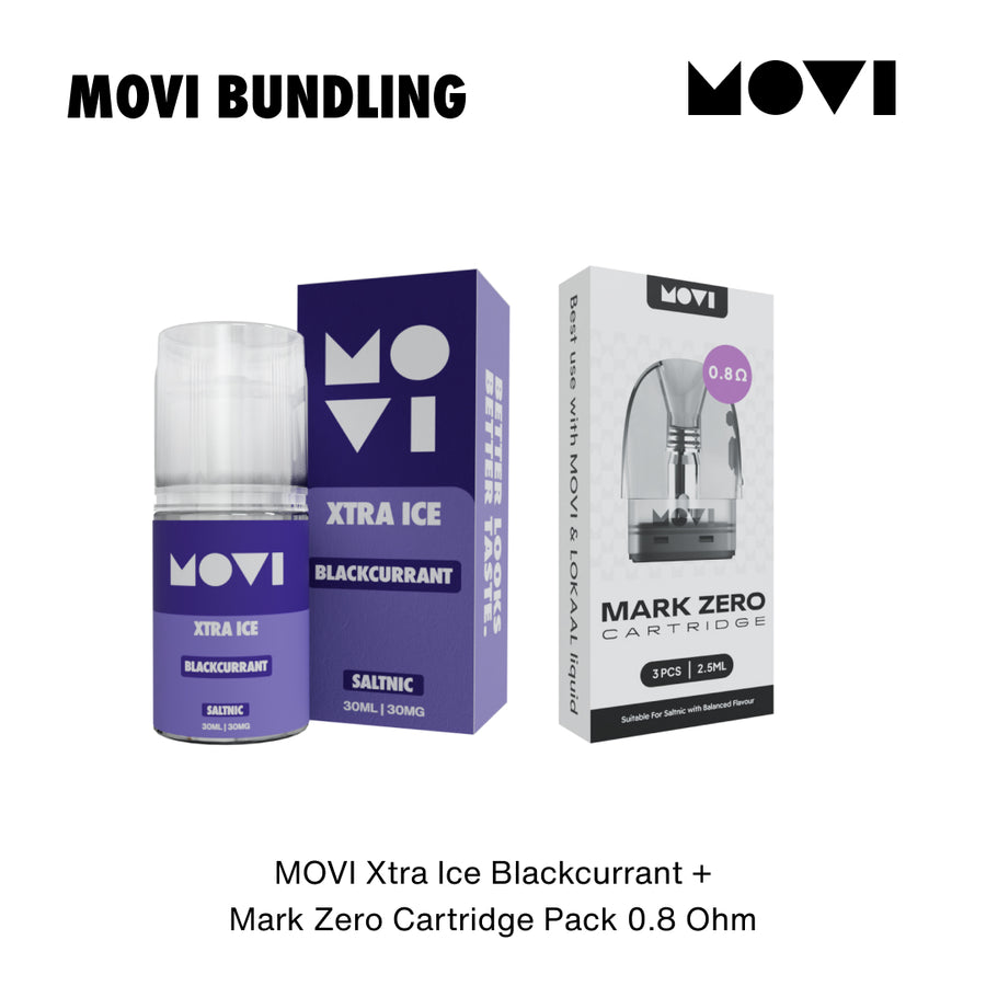 BUNDLING LIQUID MOVI SALTNIC BLACKCURRANT 30ML + CT MARK ZERO 0,8 1 PACK