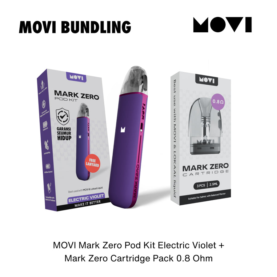 Bundling Mark Zero Electric Violet + Cartridge 0,8 1 pack