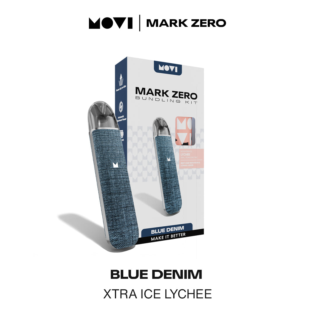 POD MOVI MARK ZERO BLUE DENIM - XTRA ICE LYCHEE 15ML