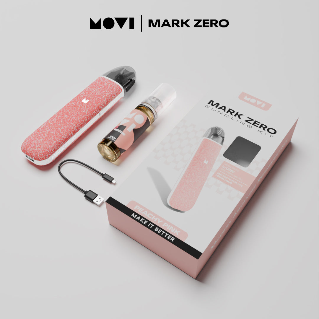 POD MOVI MARK ZERO PEACHY PINK - XTRA ICE LYCHEE 15ML