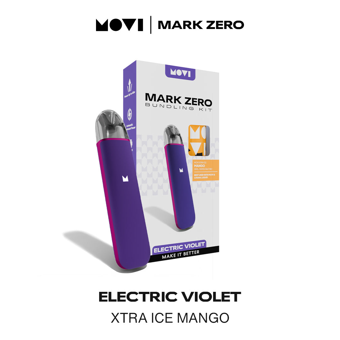 POD MARK ZERO KIT ELECTRIC VIOLET + XTRA ICE LYCHEE 30MG 15ML