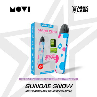 POD MARK ZERO KIT X AGAK LAEN GUNDAE SNOW + LIQUID MOVI AGAK GREEN APPLE 30MG 15ML