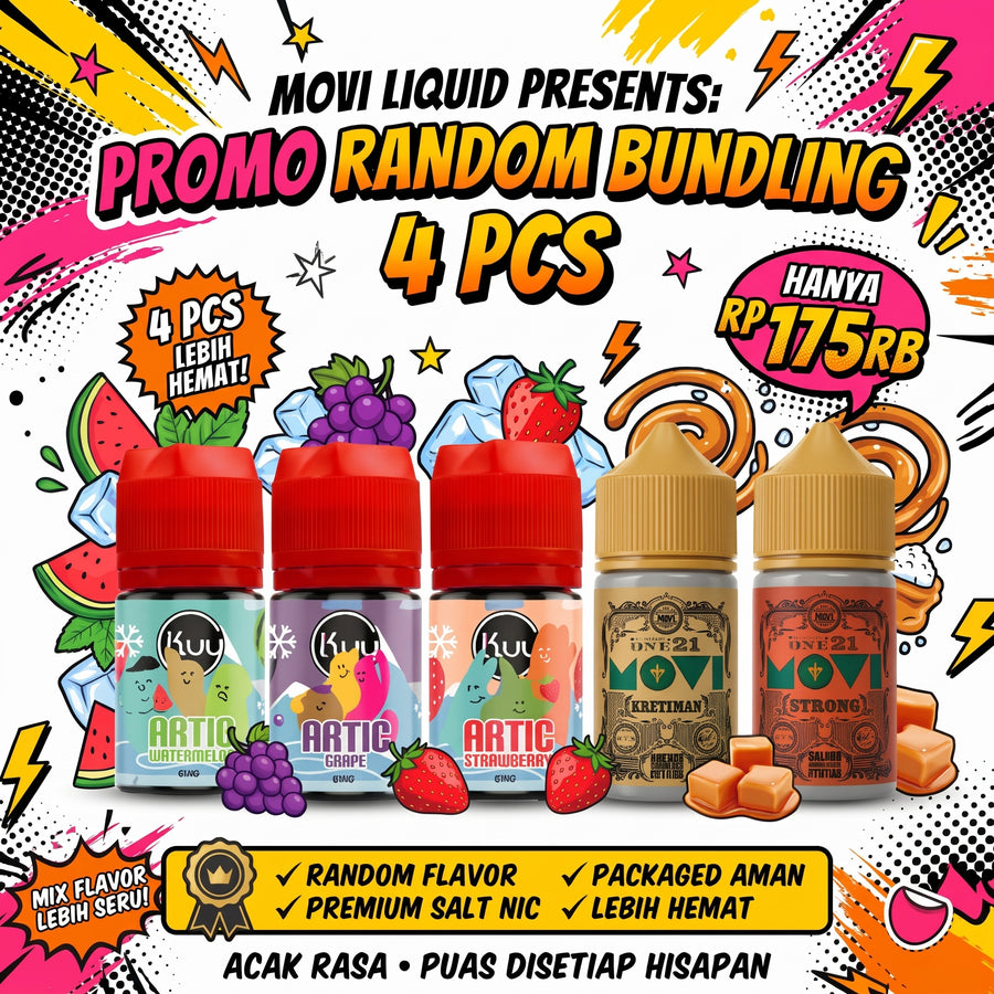 PROMO CUKAI FREEBASE Random 60ml 4 PCS