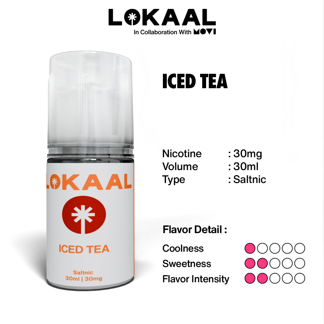 (PRE ORDER) LIQUID LOKAAL SALTNIC ICED TEA 30MG 30ML