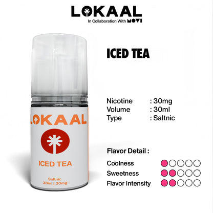 (PRE ORDER) LIQUID LOKAAL SALTNIC ICED TEA 30MG 30ML