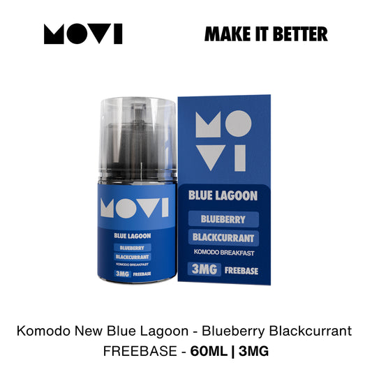 (PRE ORDER) Liquid Movi Freebase 60ml Komodo Series Blueberry Blackcurrant by Movi