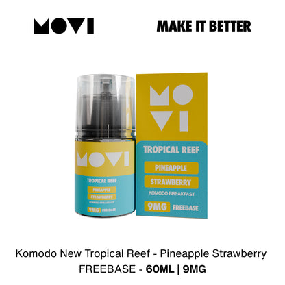 (PRE ORDER) Liquid Movi Freebase 60ml Komodo Series Pineapple Strawberry by Movi