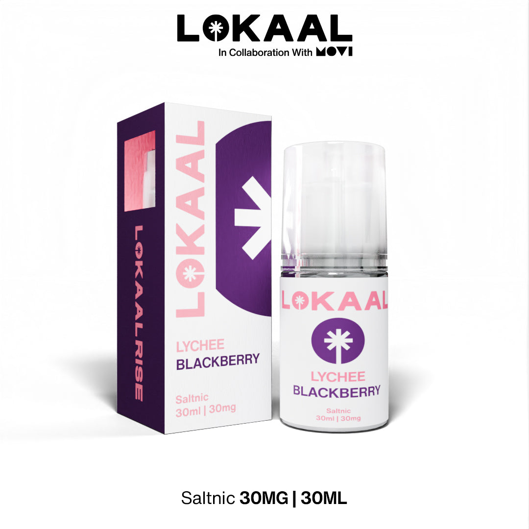 (PRE ORDER) LIQUID LOKAAL SALTNIC LYCHEE BLACKBERRY 30MG 30ML