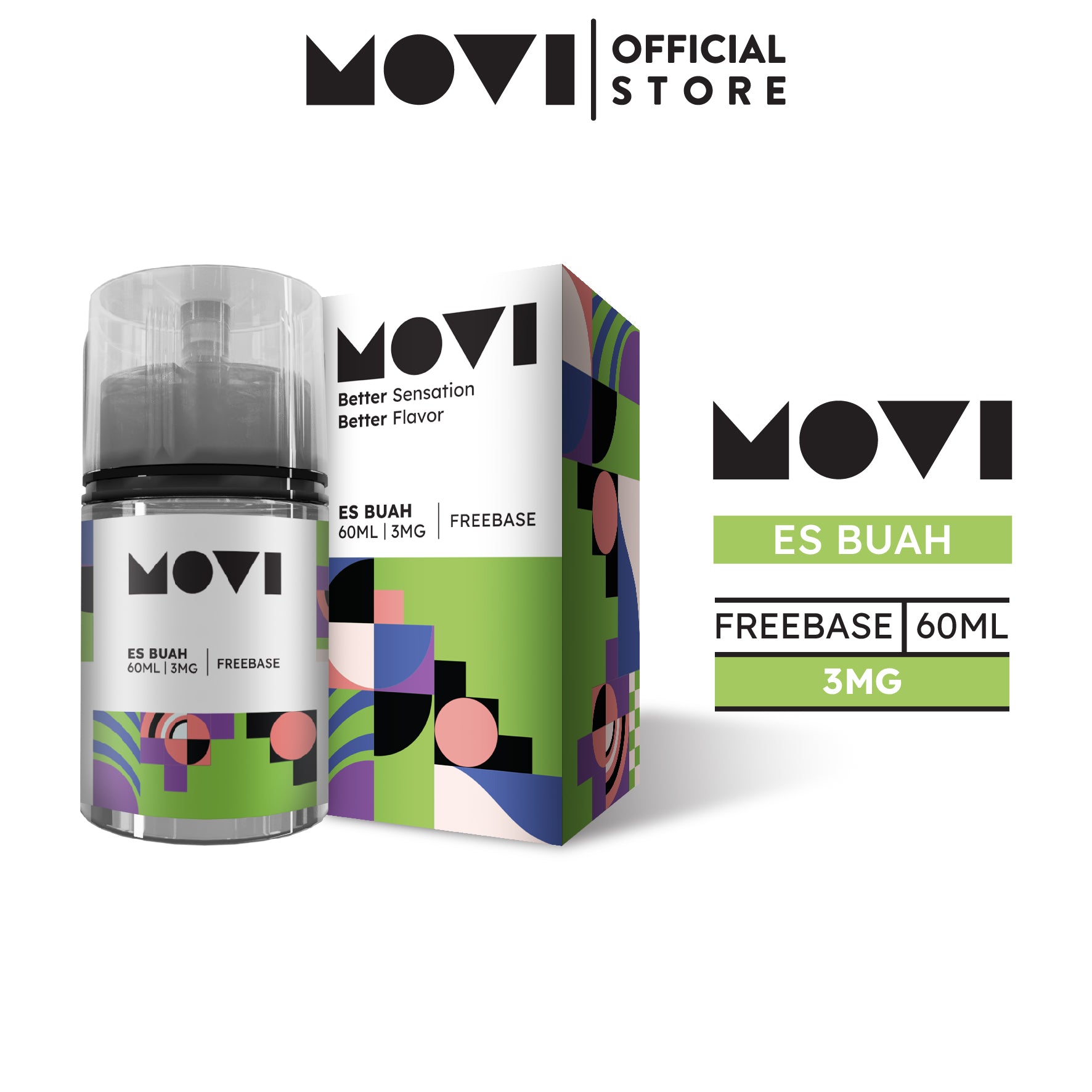 Liquid Movi Freebased 60ml Es Buah by Movi