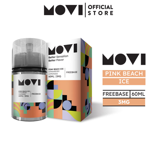 Liquid Movi Freebased 60ml Pink Beach Ice by Movi