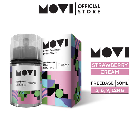 Liquid Movi Freebased 60ml Strawberry Cream by Movi