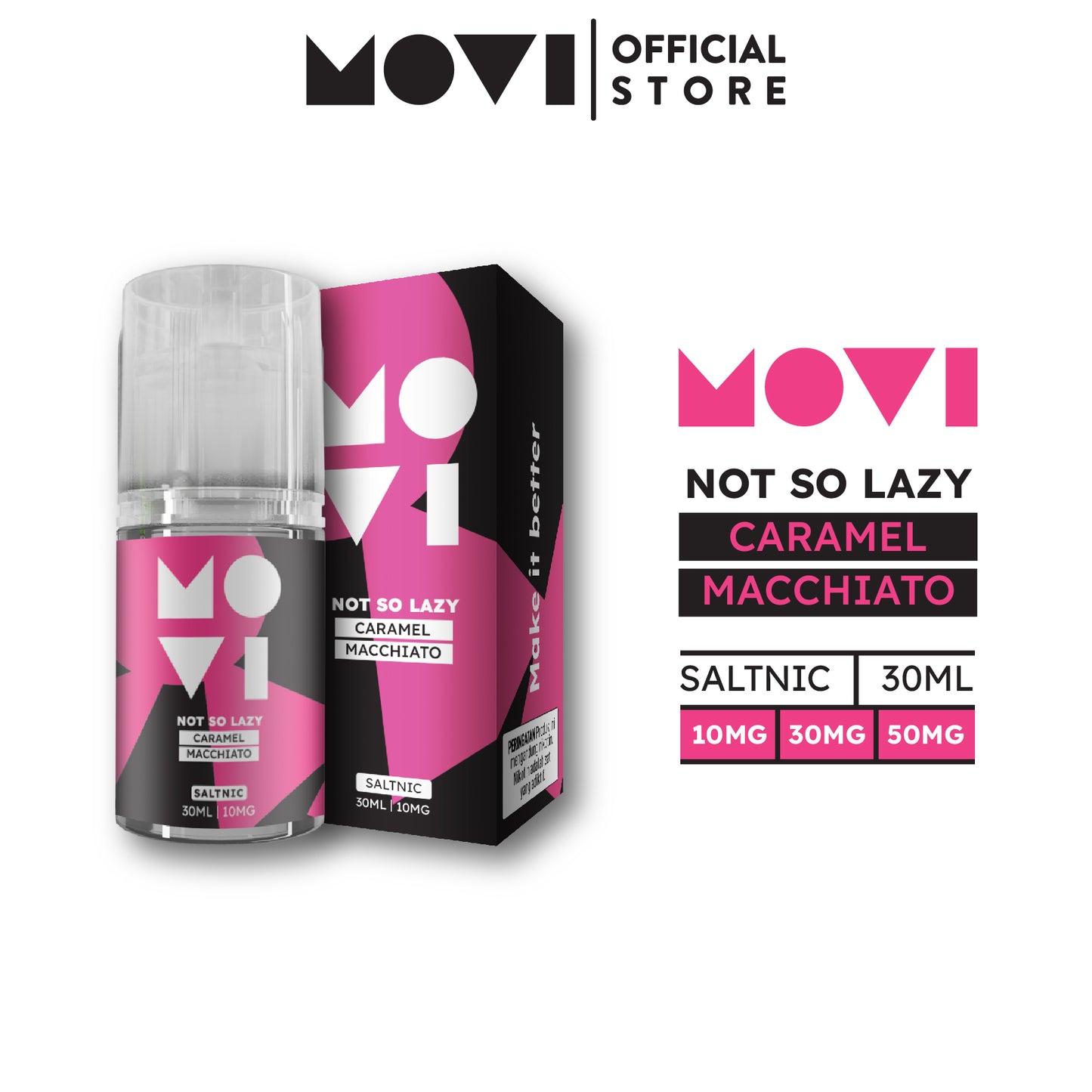 MOVI NICSAL99+ NSL / NOT SO LAZY - CARAMEL MACHIATO 30ML SALTNIC