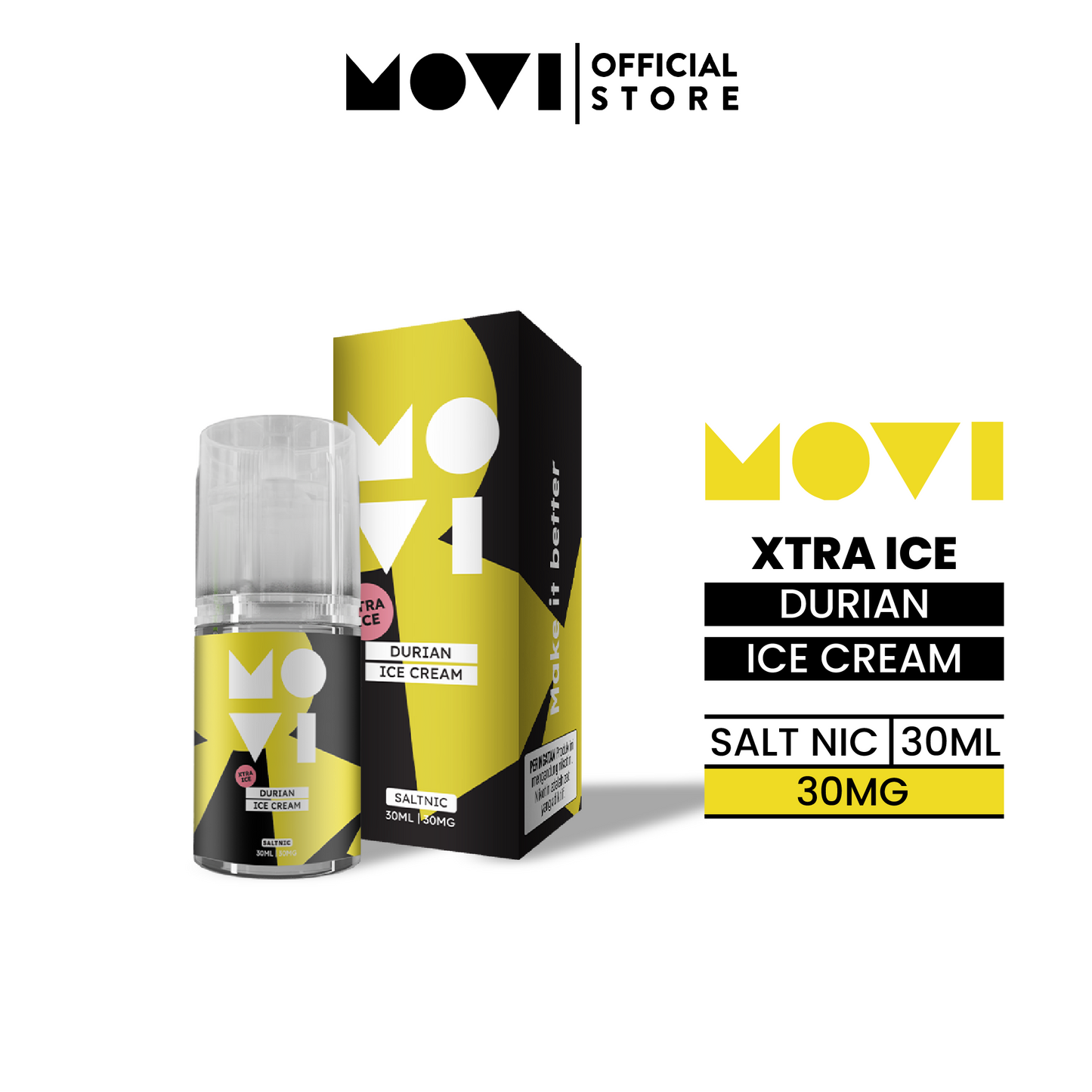 Xtra Ice Series by Movi - Durian Ice Cream Liquid Saltnic