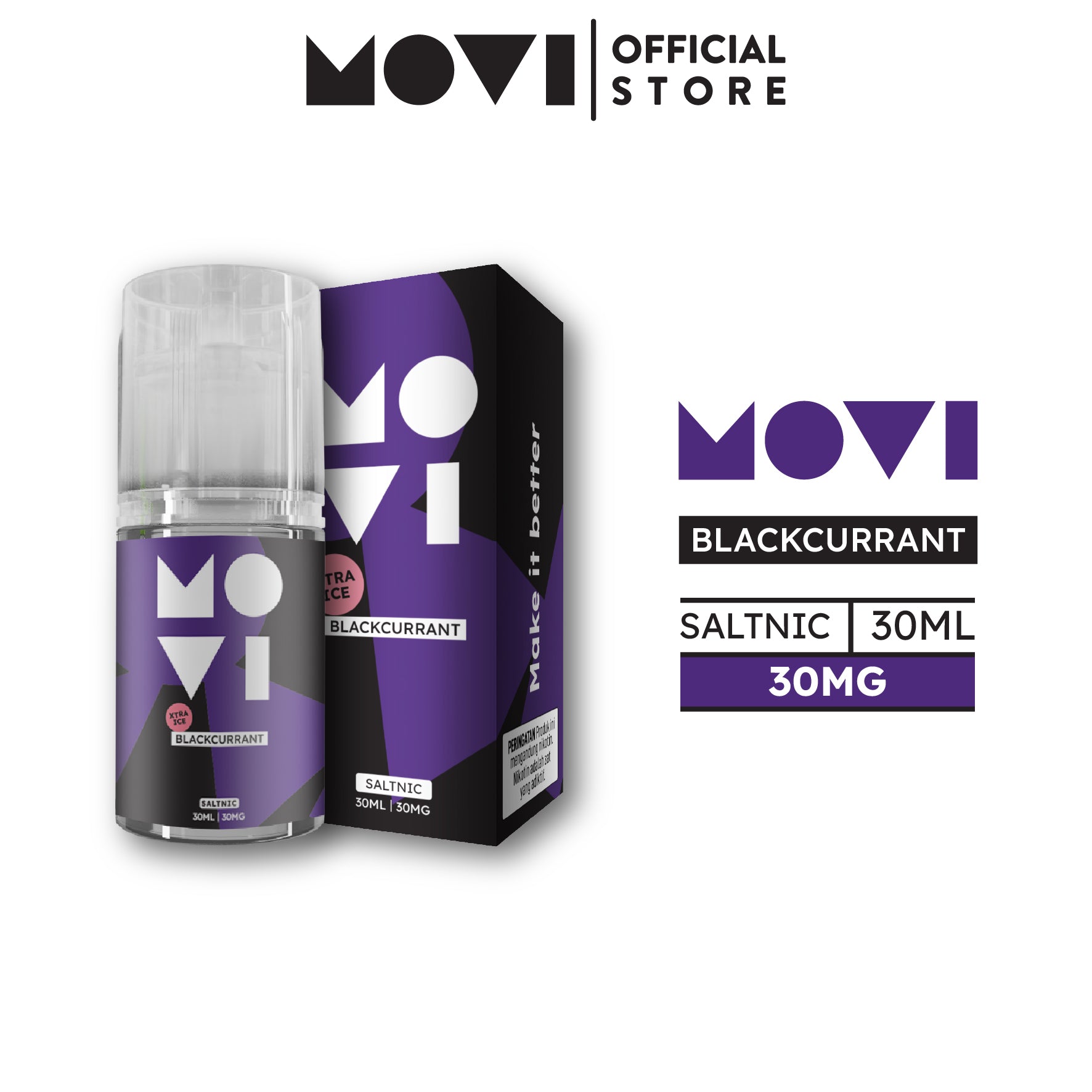 Xtra Ice Series by Movi - Blackcurrant Liquid Saltnic