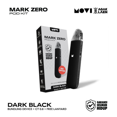 POD MOVI MARK ZERO BUNDLING KIT DARK BLACK + LANYARD